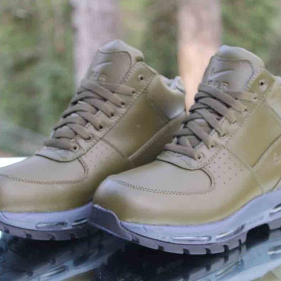 Nike Air Max Goadome Size 6Y Olive Green Canvas - Picture 12 of 15